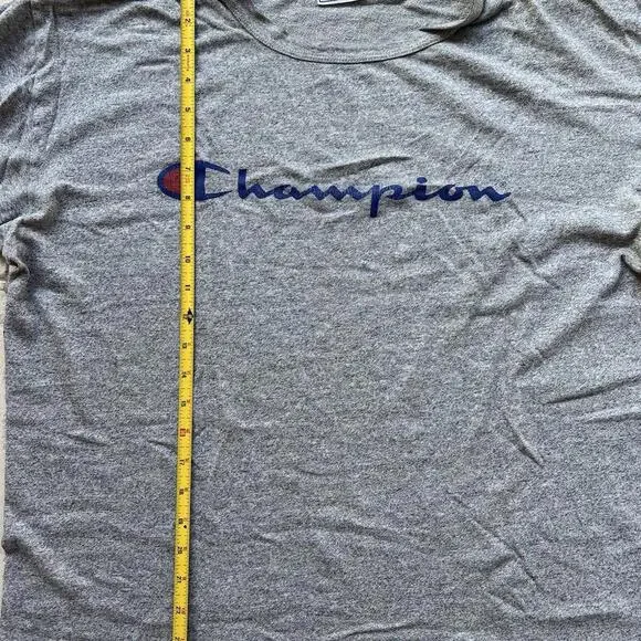 Vintage 1980s Champion Grey Shirt Men's XL Extra Large Europe USA Single Script - Picture 4 of 5